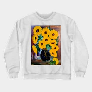 Some abstract Sunflowers in a vase Crewneck Sweatshirt